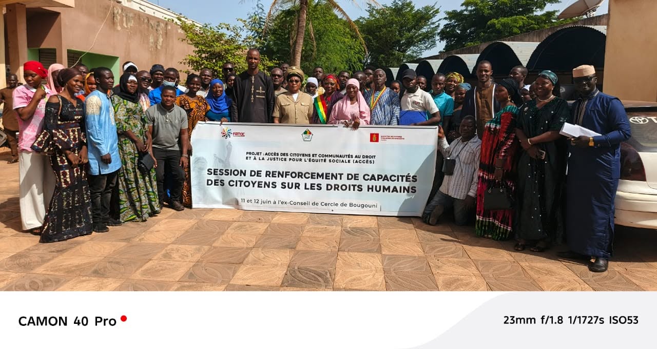#Bougouni : Le CapDH renforce les capacités des citoyens sur les droits humains